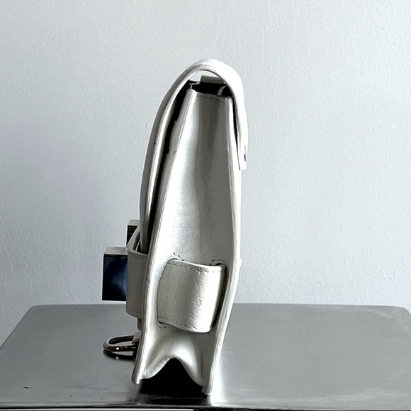 COPY - PROENZA SCHOULER white grainy calf skin Italian leather PS11 Wristlet cl… - Picture 7 of 13